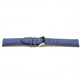 Watch strap Universal F601 Saffiano Leather Blue 18mm