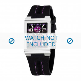Watch strap Festina F16224/9 Leather Black 14mm