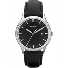 Watch strap Fossil FS4685 Leather Black 22mm