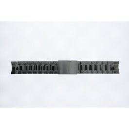 Watch strap Fossil FS4831 Stainless steel Anthracite grey 22mm