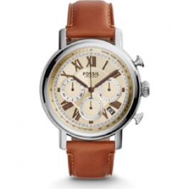 Watch strap Fossil FS5117 Leather Brown 20mm
