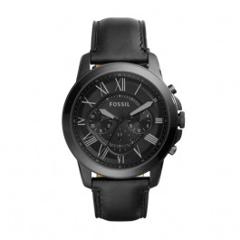 Watch strap Fossil FS5132 Leather Black 22mm