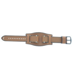 Watch strap Fossil FS5243 Leather Brown 22mm