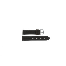 Watch strap Fossil FS5378 Leather Dark brown 22mm