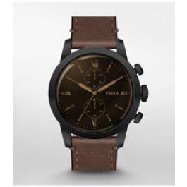 Watch strap Fossil FS5547 Leather 24mm