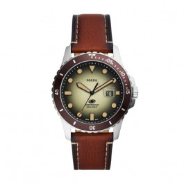 Watch strap Fossil FS5961 Leather Brown 22mm