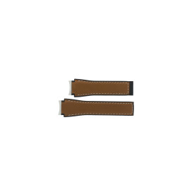 Watch strap Tag Heuer FT6116 Rubber Brown 18mm