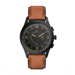 Watch strap Fossil FTW1206 Leather Brown 22mm