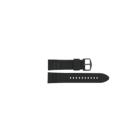 Watch strap Fossil FTW4047 DW6F1 FTW4018 Silicone Black 22mm