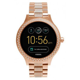 Watch strap Fossil FTW6008 Stainless steel Rosé 18mm