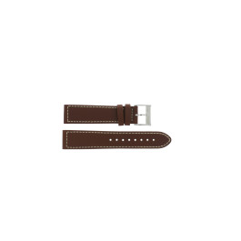 Watch strap Hamilton H690765200 / H0017055553301 / H60076510 Leather Brown 22mm
