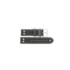 Watch strap Universal I393 Leather Brown 22mm