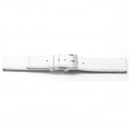 Watch strap Universal I500 Leather White 24mm