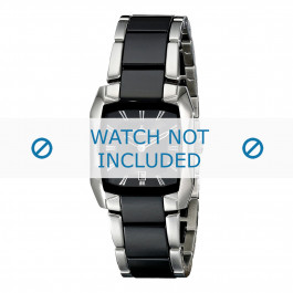 Jacques Lemans watch strap 1-1754A Ceramics Bi-color