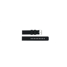 Watch strap Universal JD417.01 Silicone Black 24mm
