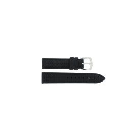 Watch strap Universal JD752-BS Silicone Black 20mm