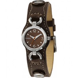 Watch strap Fossil JR1014 Leather Brown