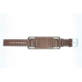 Watch strap Fossil JR1197 Leather Brown 24mm