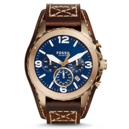 Watch strap Fossil JR1505 Leather Brown 22mm