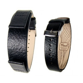 Watch strap Fossil JR9674 Leather Black 18mm