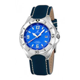 Watch strap Calypso K5154 / K5154-4 Leather Blue 21mm