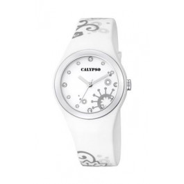 Watch strap (Strap + Case combination) Calypso K5631-1 Plastic White