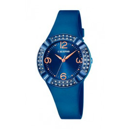 Watch strap Calypso K5659.6 Plastic Blue 25mm