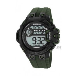 Watch strap Calypso K5696-6 Plastic Green 20mm