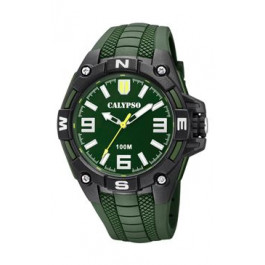 Watch strap Calypso K5761-5 Silicone Green