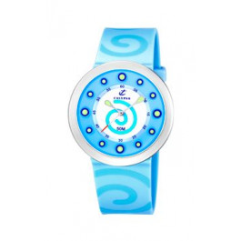 Watch strap Calypso K6051-4 Rubber Light blue
