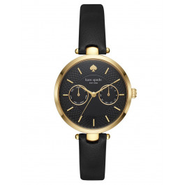 Watch strap Kate Spade New York KSW1400 Leather Black