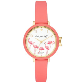 Watch strap Kate Spade New York KSW1444 Silicone Red