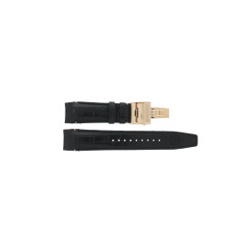 Watch strap Seiko 8X22-0AE0 / SSE105J1 / L0CK01AP9 Leather Black 22mm