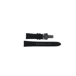 Watch strap Seiko V192-0AH0 / SSC923P1 / L0PD011M0 Leather/Plastic Black 21mm