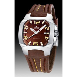 Watch strap Lotus 15507-5 / 15502-8 Leather Brown 18mm