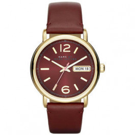 Watch strap Marc by Marc Jacobs MBM1386 Leather Red 18mm