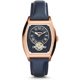 Watch strap Fossil ME3048 Leather Blue 20mm