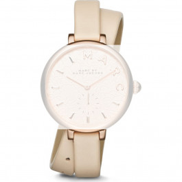 Watch strap Marc by Marc Jacobs MJ1418 Leather Beige 10mm