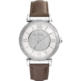 Watch strap Michael Kors MK2377 Leather Grey 18mm