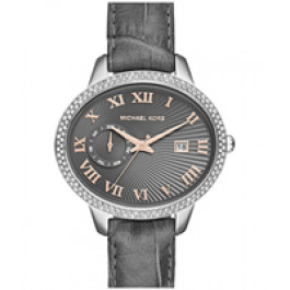 Watch strap Michael Kors MK2427 Leather Grey 18mm