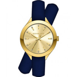 Watch strap Michael Kors MK2552 Leather Blue 14mm