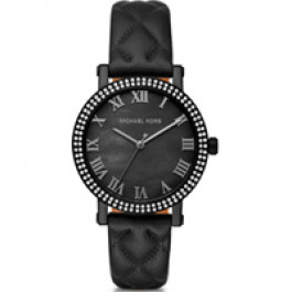 Watch strap Michael Kors MK2620 Leather Black 18mm