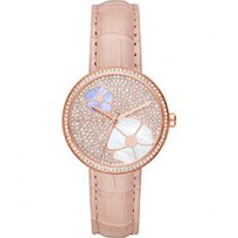 Watch strap Michael Kors MK2718 Leather Rosé 18mm