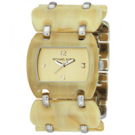 Watch strap Michael Kors MK4142 Plastic Beige 37mm