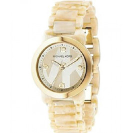 Watch strap Michael Kors MK4204 Plastic Beige 19mm