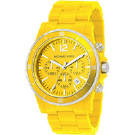 Watch strap Michael Kors MK5274 Plastic Yellow 20mm