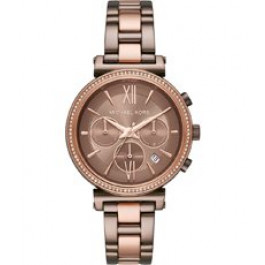 Watch strap Michael Kors MK6696 Stainless steel Brown 16mm