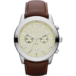 Watch strap Michael Kors MK8292 Leather Brown 24mm