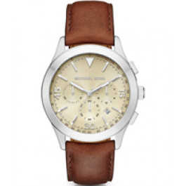 Watch strap Michael Kors MK8449 Leather Brown 22mm
