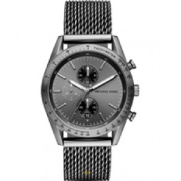 Watch strap Michael Kors MK8463 Steel Anthracite grey 22mm
